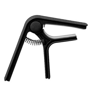 Imagem de Mingzhe Braçadeira Capo para Guitarra, Ponto Antiderrapante, Universal, ótima Proteção, Ukulele Elétrico, Capo Adequado, Guitarras Elétricas Acústicas, Bandolins, Ukuleles, Material Abs (Preto)