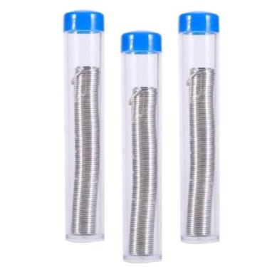 Imagem de Kit 3 Tubo de Estanho para Solda 40x60 0,80mm 10g Componentes Eletrônicos Placas De Circuitos Estanho em Fio