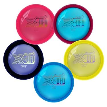 Imagem de X-UFO Disc Golf Starter Set, Colors are Slightly Off 163-175g – Disc Golf Putter, Driver, Mid-Range, Frisbee Golf Disc Set, PDGA Approved