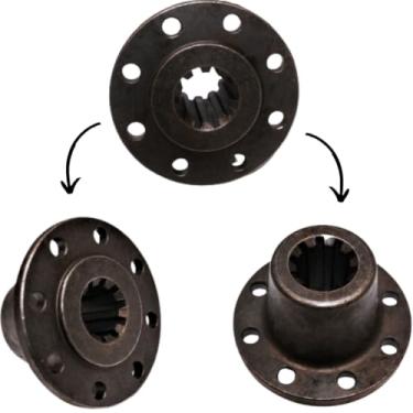 Imagem de Cubo Eixo Transmissão Trator Agrale 4100 (Luva do Cardan)