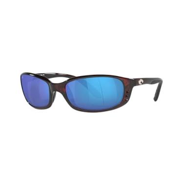 Imagem de Costa Del Mar Óculos de Sol Oval Masculinos, Tartaruga/cinza azul espelhado polarizado - 580 g, 59 mm