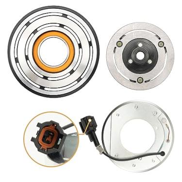 Imagem de MARSFLUX Embreagem de compressor de ar condicionado A/C para 05-17 Frontier 4.0L, 05-15 Xterra 4.0L, 09-12 Equator 4.0L, Compressores AC embreagem bobina eletromagnética kit de montagem de polia