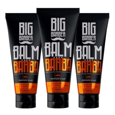 Imagem de Kit 3x Balm Para Barba Hidratante 120ml Big Barber