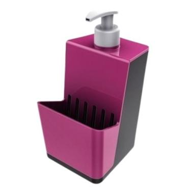 Imagem de Dispenser De Detergente 500ml Porta Detergente Sabão Com Espaço Para E