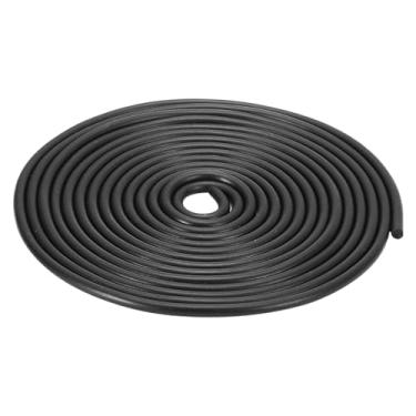 Imagem de Tira de vedação redonda de borracha nitrílica, 4 mm (5/81.3 cm) de diâmetro 3 metros (9,84 pés) de borracha sólida longa para vedação DIY, equipamentos industriais e móveis
