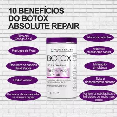 Imagem de Btox matizador italian bealty terapia alisamento loiros liso extremo m