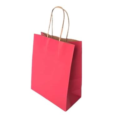 Imagem de Sacola LC Liso Papel Kraft Natural Alça Natural 17,5x8,5x21,5 c/10un (Pink)