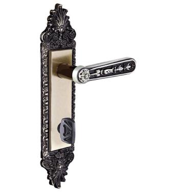 Imagem de Fechadura Banheiro Alavanca Latonado Colonial Aliança