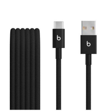 Imagem de Cabo trançado de USB-A para USB-C da Beats (1,5 m), Preto-relâmpago - 