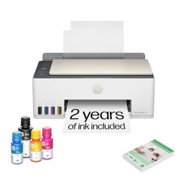 Imagem de HP Smart – Tank 5101 sem cartucho, impressora tudo em um, até 2 anos de tinta incluída, impressão móvel, digitalização, cópia (1F3Y0A), branco