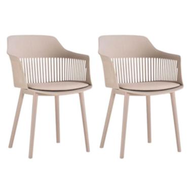 Imagem de Kit Com 2 Cadeiras Montreal Com Estrutura Em Polipropileno Nude