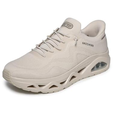 Imagem de Skechers Tênis masculino Uno Glide-Step Gliders Sketch-air Hands Free Slip-Ins, Natural, 43