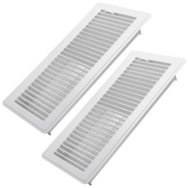 Imagem de Floor Register Howeall, 10 x 35 cm, aço pesado, pacote com 2 unidades,