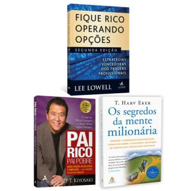 Imagem de Kit 3livros, Pai Rico, Pai Pobre + Os Segredos Da Mente Milionária + F