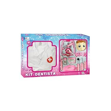 Imagem de Kit Dentista C/Avental Rosa