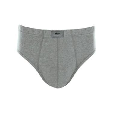 Imagem de Cueca Slip Mash 074.58 Masculina Basic Algodão T. P/GG, M, Cz05, Cinza