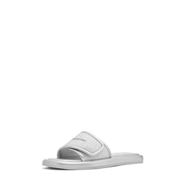 Imagem de Michael Kors Sandália feminina Suki Flat Slide, Prata, 34