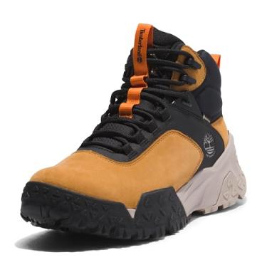 Imagem de Timberland Bota de caminhada masculina Motion Scramble Mid com cadarço Gtx, Nobuck trigo, 43 BR