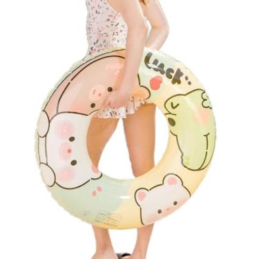 Imagem de Shakven Anéis de natação para crianças,Anéis de natação infantis,Brinquedos infláveis ​​para piscinas flutuantes - Anéis de natação para flutuadores de piscina - brinquedos flutuantes de tubos