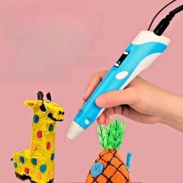 Imagem de Caneta 3D Usb Colorida Impressão Tridimensional - Relet