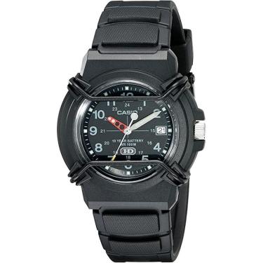 Imagem de Relógio Pulso Casio Masculino Prova Dágua 100 Metros Analógico Redondo Esportivo Preto Hda-600b-1bvdf