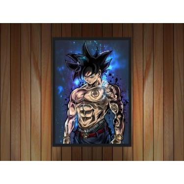 Imagem de Quadro Dragon Ball Goku Anime Desenho Com Moldura G02 - Vital Quadros 