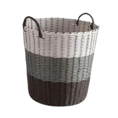 Imagem de Bothyi Cesto de cobertor para brinquedos de bebê, cesto de roupa suja para banheiro, de roupa suja para dormitório de hotel e apartamentos, S