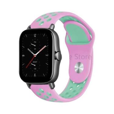 Imagem de Pulseira De Silicone De 20mm 22mm Para Amazfit GTS 4 GTR 3 2 Mini pro 