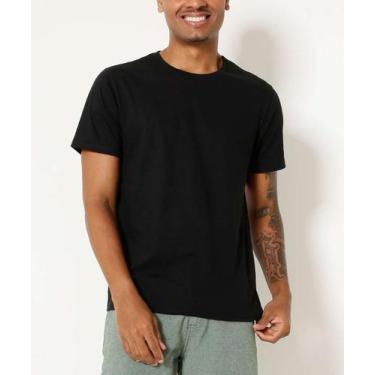 Imagem de Camiseta Masculina Básica Manga Curta MR-44395, Preto, GG