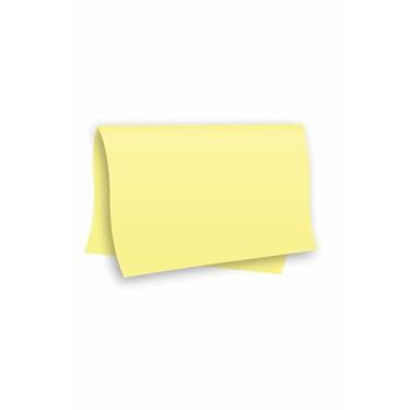 Imagem de Papel Color Set A2 Cartolina Dupla Face Amarelo Pastel com 20 Folhas, Papel offset, (48x66 cm), Romitec