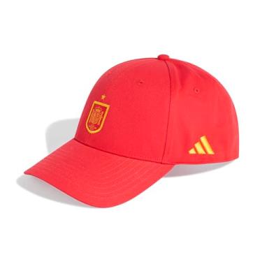 Imagem de adidas Boné de beisebol unissex adulto Rfef Espanha, vermelho vívido/amarelo, tamanho único