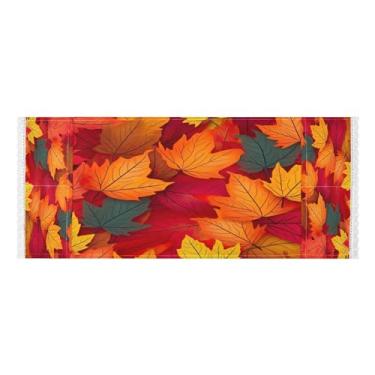 Imagem de Wassud Capas de lavadora e secadora de folhas de bordo, protetor de lavadora com sacos de armazenamento, capa de geladeira à prova de poeira com bolsos para lavanderia doméstica, cozinha, 120 x 55 cm