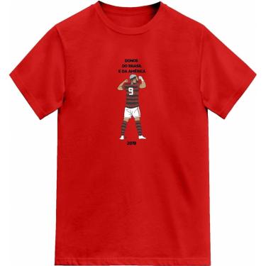 Imagem de Camiseta de Futebol Artilheiro da Nação Rubro-negra Masculina-Unissex