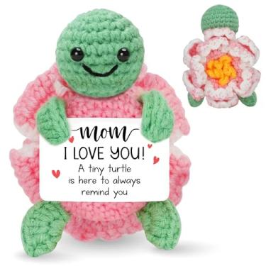 Imagem de HEXMOZ Mom, I Love You A Tiny Turtle is here to Always Remind You - Crochet
