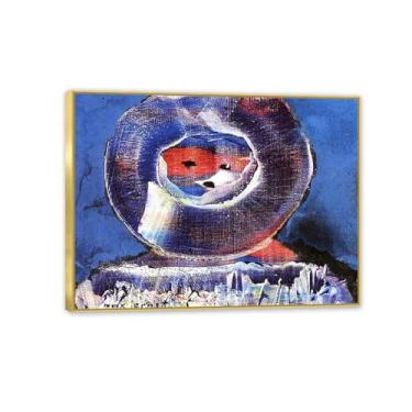 Imagem de Pôster Max Ernst Mr Sippi Reproduções de pinturas famosas Surrealismo Tela de parede Max Ernst Decoração de parede para presentes de sala de estar 80 x 60 cm (32 x 24 polegadas) Emoldurado