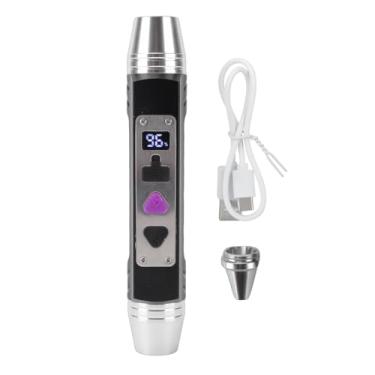 Imagem de Fafeicy Lanterna de Avaliação de Jade, Luz LED de Identificação de Pedras Preciosas Com Luz Dupla Amarela Branca e Recarregável por USB, para Joias de Jade, Itens Colecionáveis