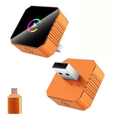 Imagem de Adaptador Carplay sem fio atualizado 2026 para iPhone, CarPlay com fio para sem fio, design mini USB 2 em 1 Android Auto com conexão rápida e estável para Apple iOS 10+, versão Android 11+