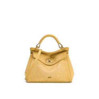 Imagem de JW PEI Bolsa feminina Lucia Classic Top, Amarelo