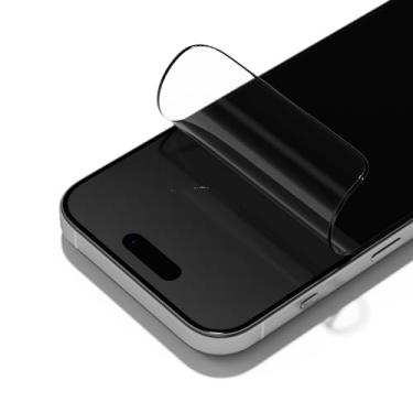Imagem de RhinoShield Protetor de tela transparente de impacto Pro compatível com iPhone 15 Pro | Proteção superior a impactos, resistência a arranhões, sem estática, resistente à luz azul, ferramenta de