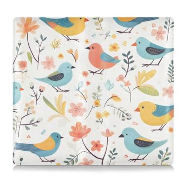 Imagem de CEBUGI Birds on Branches Porta-luvas para registro de carro e seguro para organizador de documentos, 12,5 cm x 24 cm