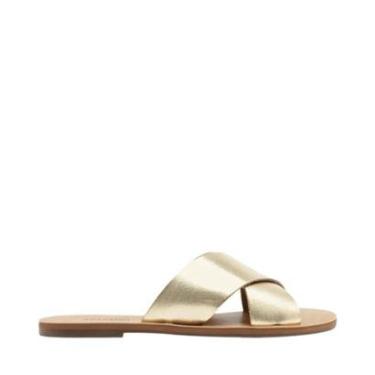 Imagem de Rasteira Anacapri Tiras Cruzadas Dourada-Feminino