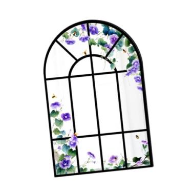 Imagem de FLCPJGV Espelho de Parede com Design de Janela em Arco, Espelho Decorativo em Madeira E Acrílico, Minimalista, para Sala de Estar, Quarto, Banheiro E de, a, Tamanho real