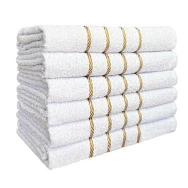 Imagem de Toalha de Banho Kit 5 Peças Algodão Absorvente (Branco)