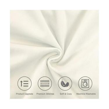 Imagem de 2 unidades de Capa Almofada Boho com Zíper Invisível Premium Confortável Sem Rugas Fluff Desbotamento Manchas Lavável à Máquina Decoração para Sala Es