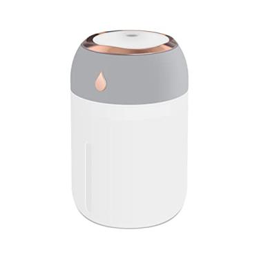 Imagem de Umidificador Difusor Portátil de Névoa 330mL com Luz Noturna 7 Cores Fresca Silenciosa 2 Modos USB para Mesa Carro Lar Escritório Quarto