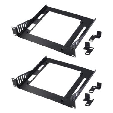 Imagem de GeeekPi Acessórios Deskpi Rackmate Mini Itx Shelf 10" 1U Rack, Suporte Para Placa-Mãe Mini-Itx/Super6C, Montagem Em Rack T1/T0 E De Servidor (2)