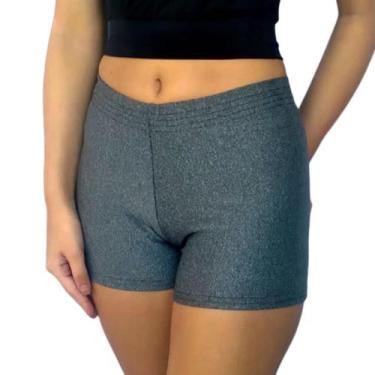 Imagem de Short Feminino Curto Justo Elástico Liso Suplex Pp ao Plus Size - Serd