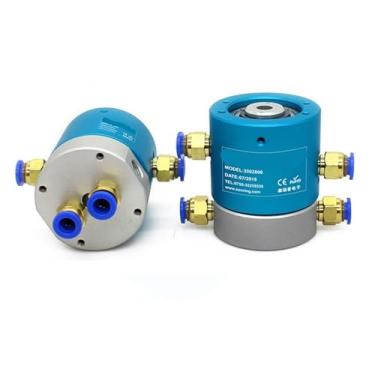 Imagem de 1 peça Anel deslizante elétrico de porta G1/20.3 cm 2 passagens Junta rotativa pneumática/União rotativa com 6-24 circuitos 2A 5A (2 passagens 6CH 2A)