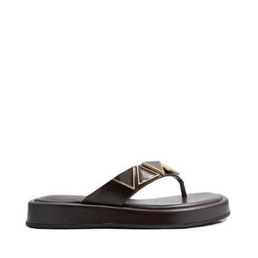 Imagem de Papete Plataforma Unique Marrom-Feminino