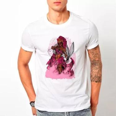 Imagem de Camiseta Oba Ebo Camisa Orixás Candomblé Umbanda Macumba E30, G, Branc